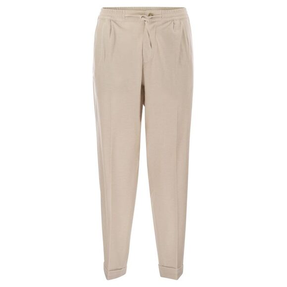 Fedeli Men Harvard - Soft Cashmere Flannel Trousers